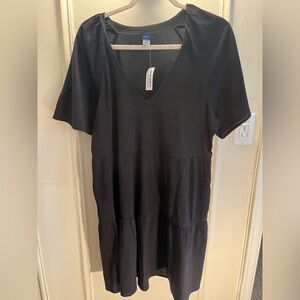 OLD NAVY 💯 cotton black dress.  NWT
